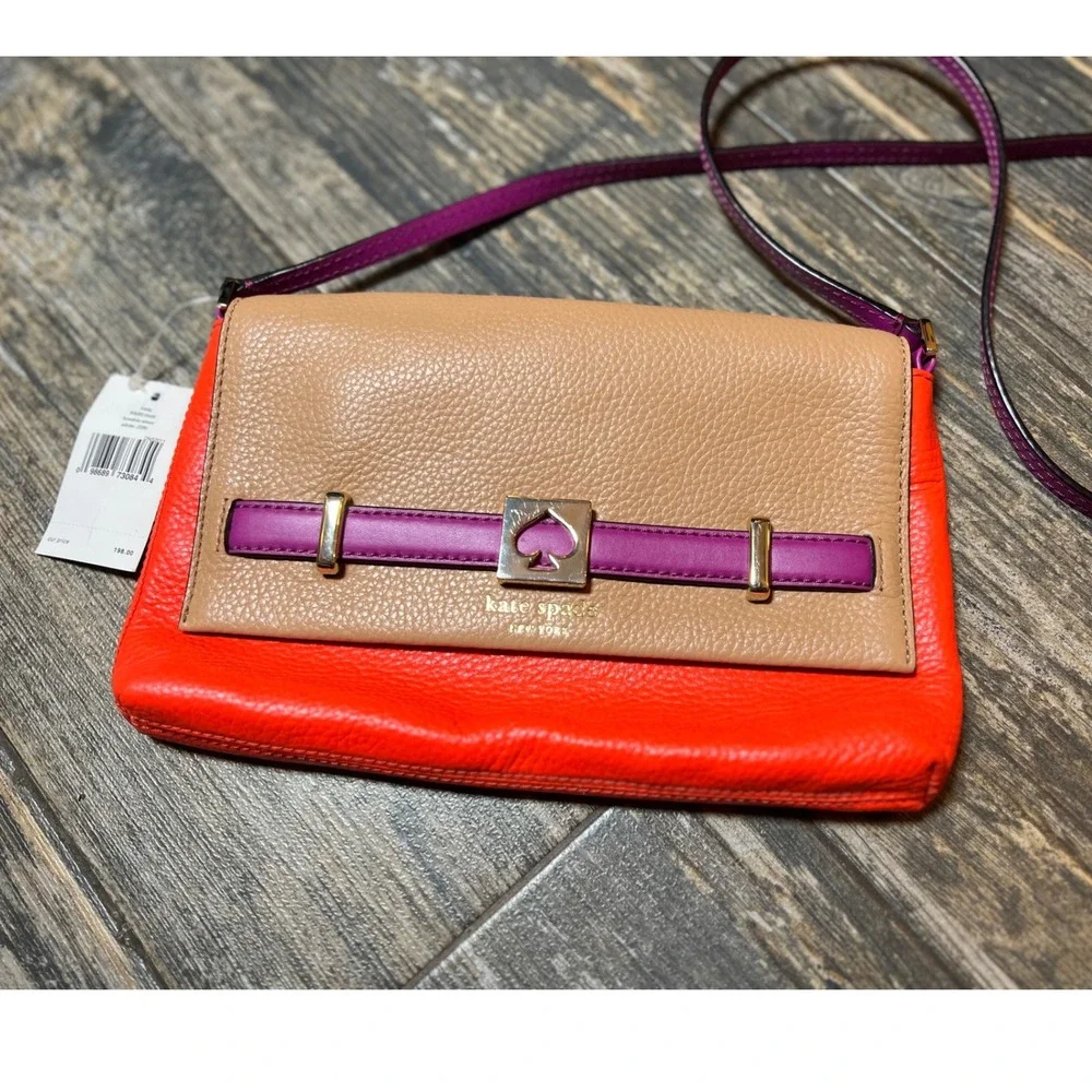 Kate Spade Loula Houston Street Adobe Crossbody Purse Bag‎ Designer NWT